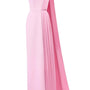 Sandoval Sheath Extended Flap Silk Crepe Floor Length Dress - MEAN BLVD