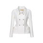Sandra Peplum Collared Neck Taffeta Jacket - MEAN BLVD