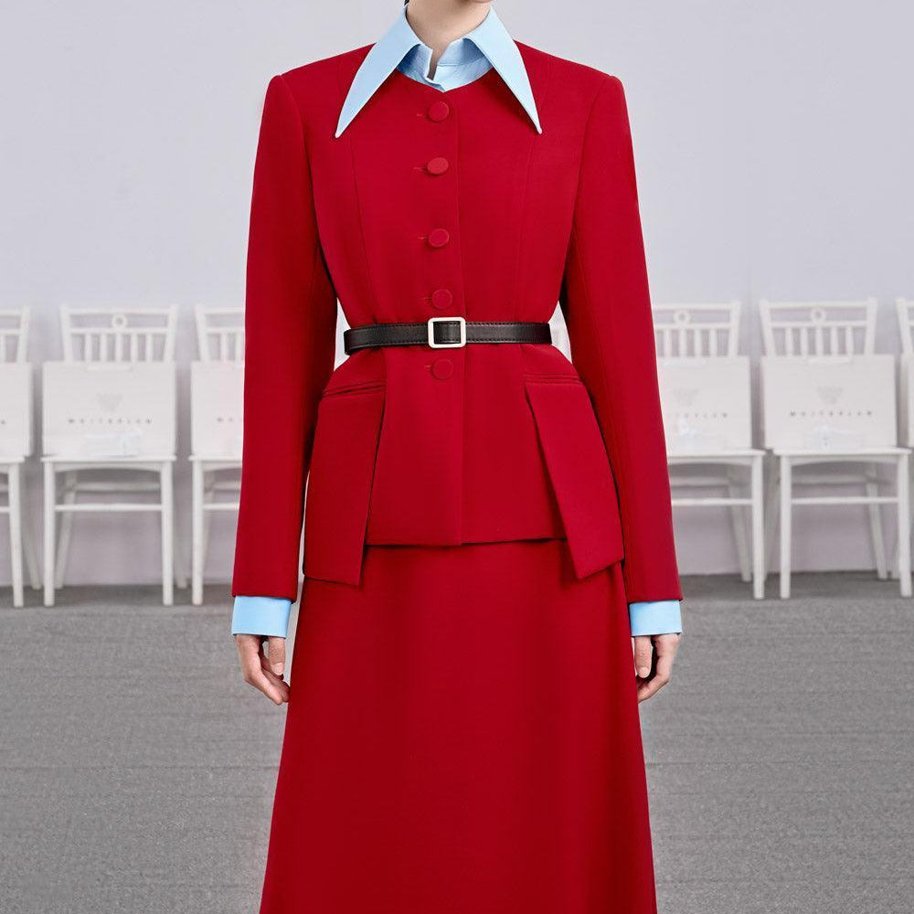 Santa A-line Long Sleeved Cotton Midi Set - MEAN BLVD