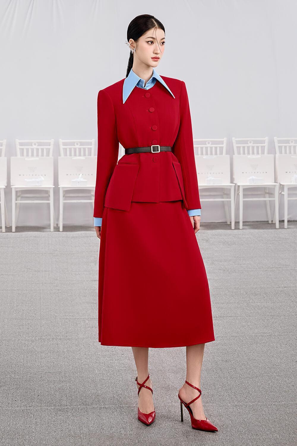 Santa A-line Long Sleeved Cotton Midi Set - MEAN BLVD