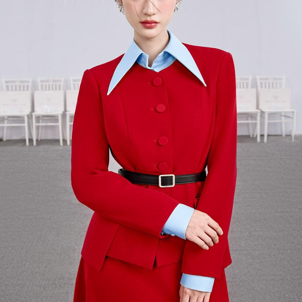 Santa Straight Round Neck Cotton Jacket - MEAN BLVD