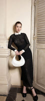 Sarah A-line Long Sleeved Lace Maxi Dress - MEAN BLVD