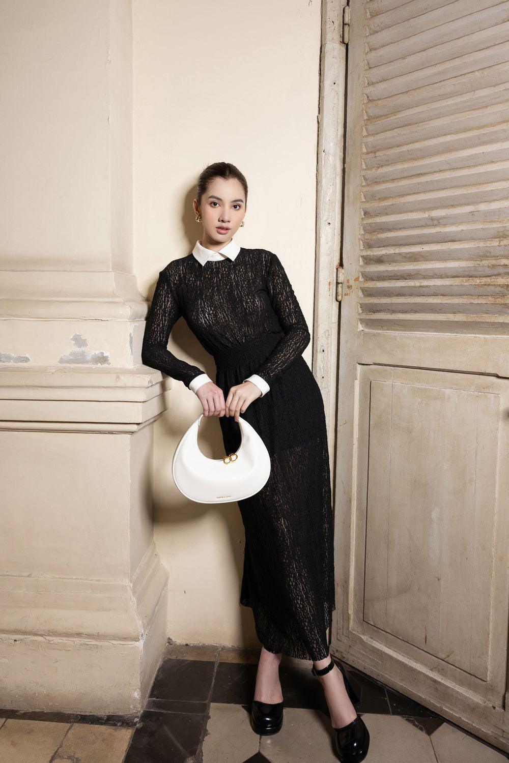 Sarah A-line Long Sleeved Lace Maxi Dress - MEAN BLVD