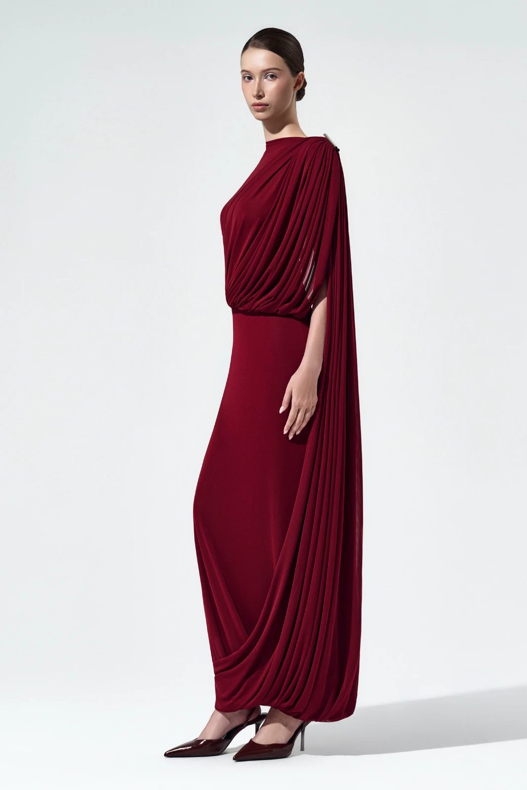 Sarina Draped Maxi Dress - MEAN BLVD