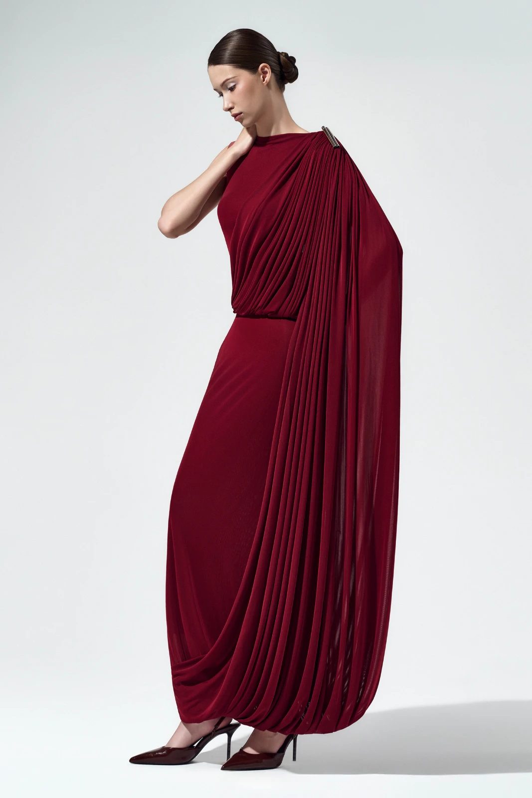 Sarina Draped Maxi Dress - MEAN BLVD