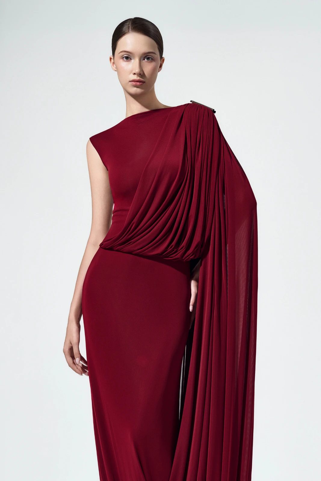 Sarina Draped Maxi Dress - MEAN BLVD
