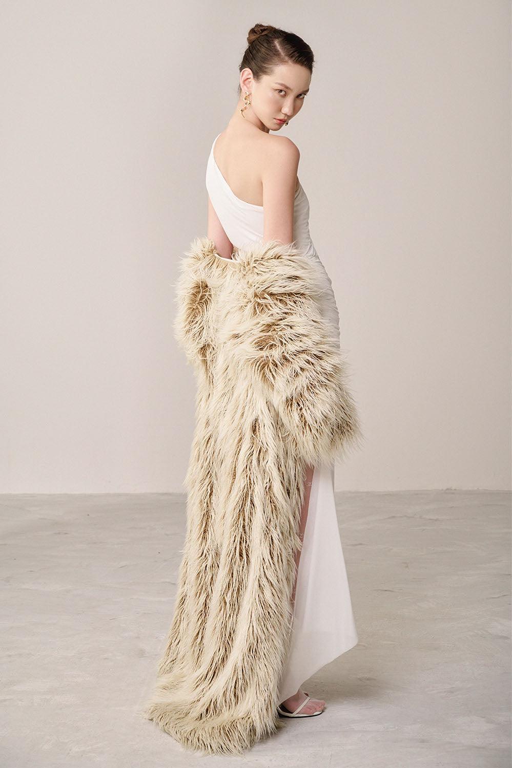 Satofi Bodycon Cut-Out Organza Spandex Midi Dress - MEAN BLVD