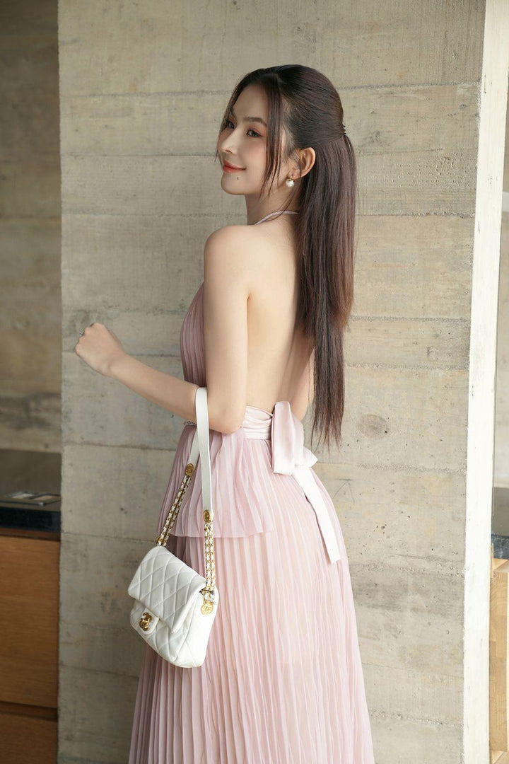 Satomi A-line Pleated Mesh Silk Skirt - MEAN BLVD