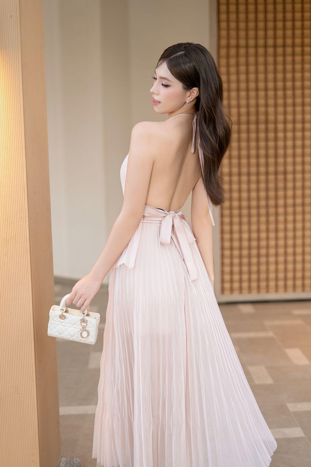 Satomi Halter Pleated Mesh Silk Top - MEAN BLVD