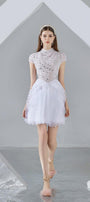 Savanna Puffy Short Sleeved Organza Mini Dress - MEAN BLVD