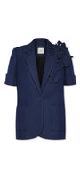 Scottie Straight V-Neck Denim Blazer - MEAN BLVD