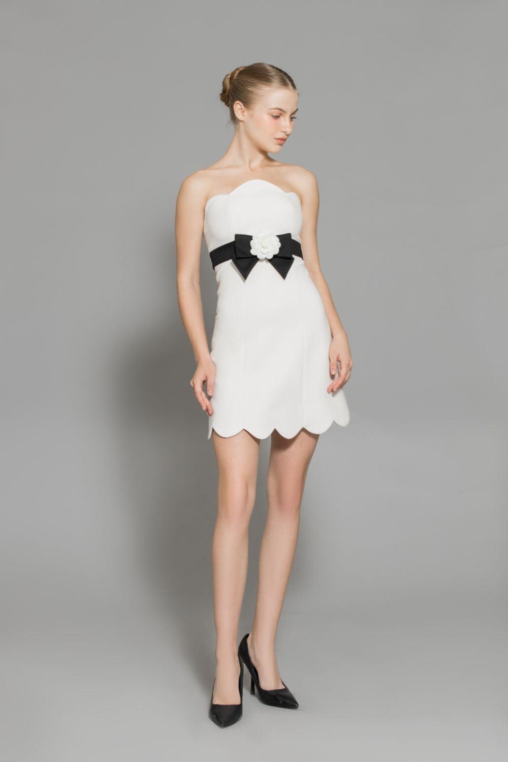 scout mini dress Women's Scout A-line Back Zipper Wool Mini Dress XS/S/M/L Off White MEAN BLVD, Off White / XS
