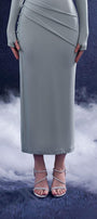 Sculpta Sheath Slit Hem Wool Midi Dress - MEAN BLVD