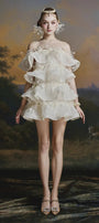 Selena Ruffle Mini Dress - MEAN BLVD