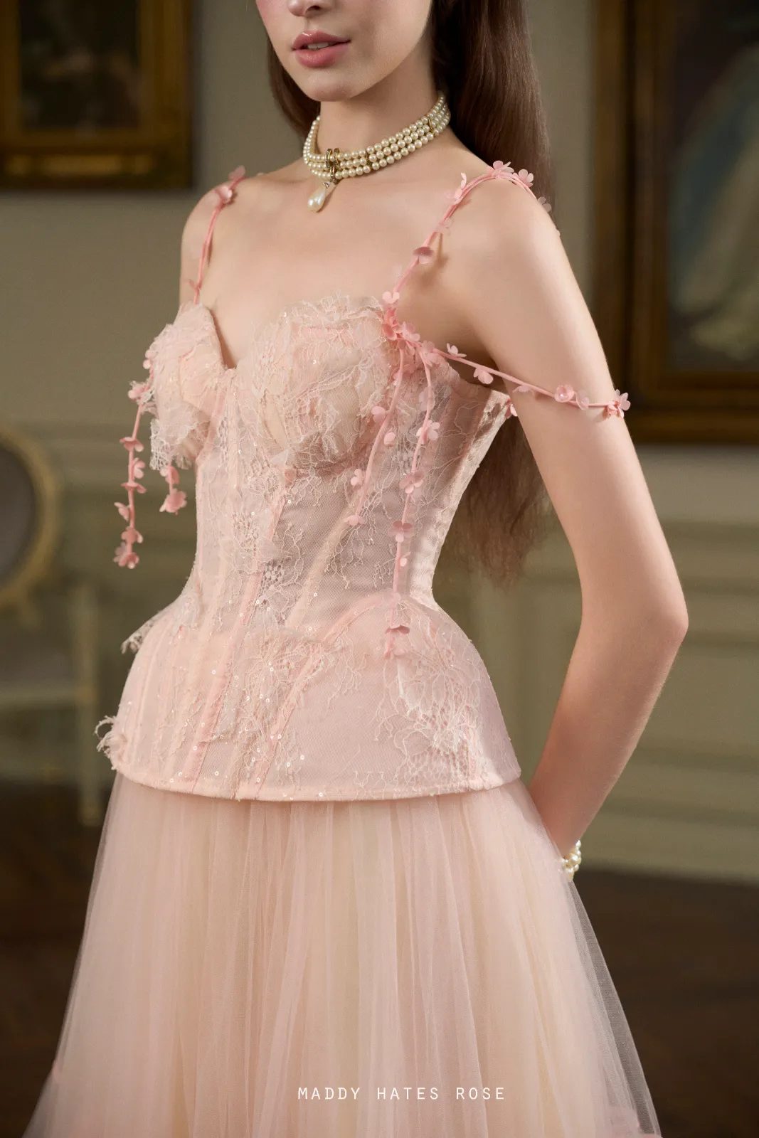 Seline Lace Corset Top - MEAN BLVD