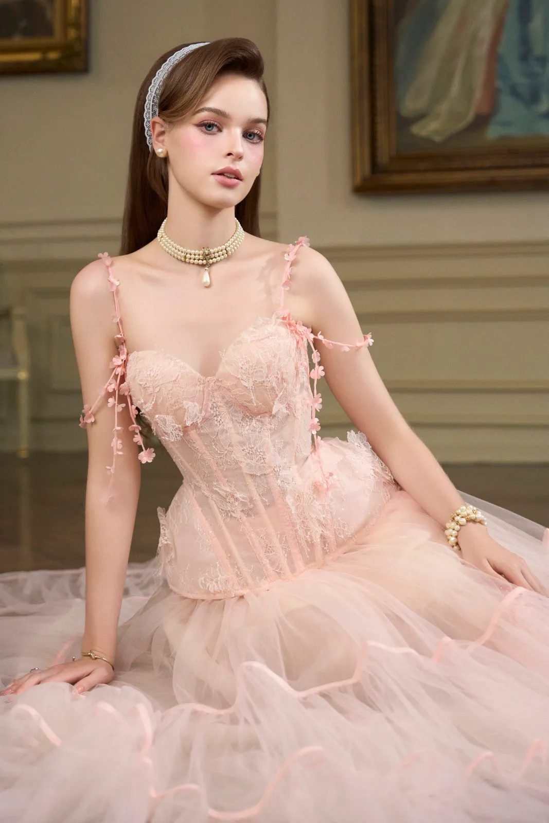 Seline Lace Corset Top - MEAN BLVD
