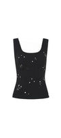 Sequinie Bodycon Tank Cotton Spandex Top - MEAN BLVD