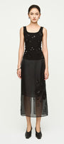 Sequinie Bodycon Tank Cotton Spandex Top - MEAN BLVD