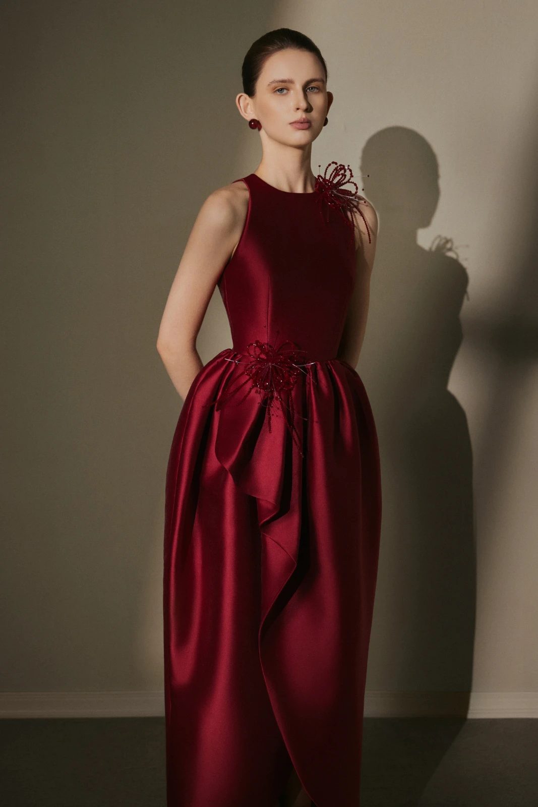 Seren Draped Midi Dress - MEAN BLVD