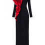 Serena Sheath Long Sleeved Scuba Floor Length Dress - MEAN BLVD
