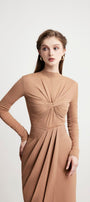 Serene Bodycon Boat Neck Elastane Top - MEAN BLVD