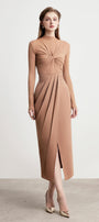 Serene Bodycon Boat Neck Elastane Top - MEAN BLVD