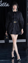 Seto Straight Long Sleeved Silk Mini Dress - MEAN BLVD