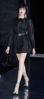 Seto Straight Long Sleeved Silk Mini Dress - MEAN BLVD