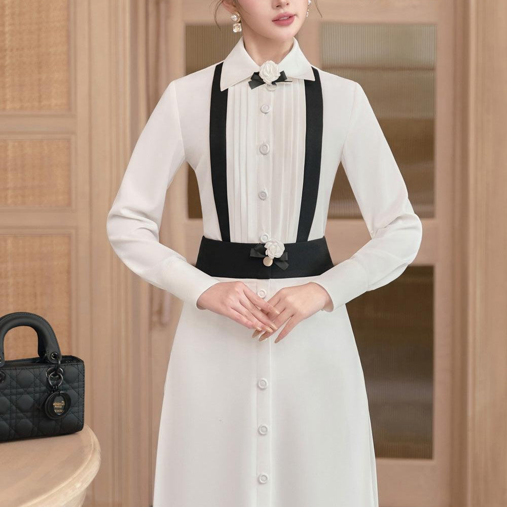 Seward A-line Button Cotton Silk Ankle Length Set - MEAN BLVD