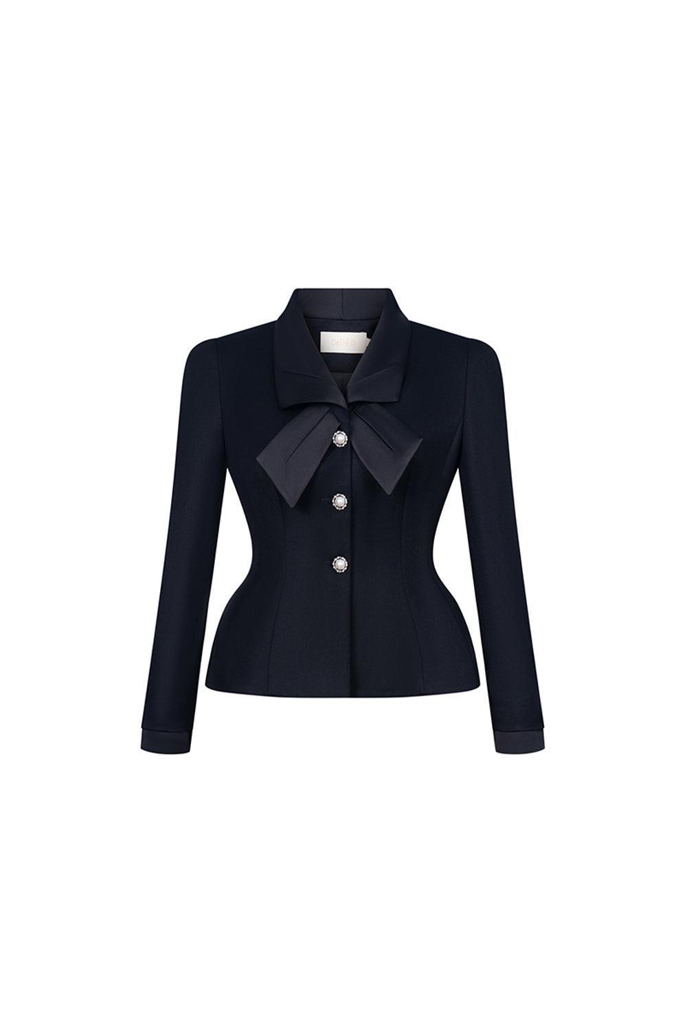 Sheila Peplum Square Shoulder Polycotton Jacket - MEAN BLVD