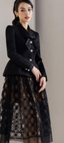 Sheila Peplum Square Shoulder Polycotton Jacket - MEAN BLVD