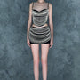 Sidhea A-line Stone Crepe Mini Skirt - MEAN BLVD