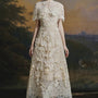 Sisley Floral Applique Midi Dress - MEAN BLVD