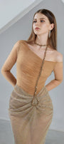 Skyla Bodycon Long Sleeved Organza Maxi Dress - MEAN BLVD