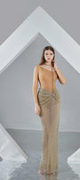 Skyla Bodycon Long Sleeved Organza Maxi Dress - MEAN BLVD