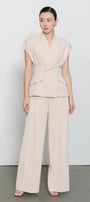 Sloane Straight Wide Leg Crepe Floor Length Pants - MEAN BLVD