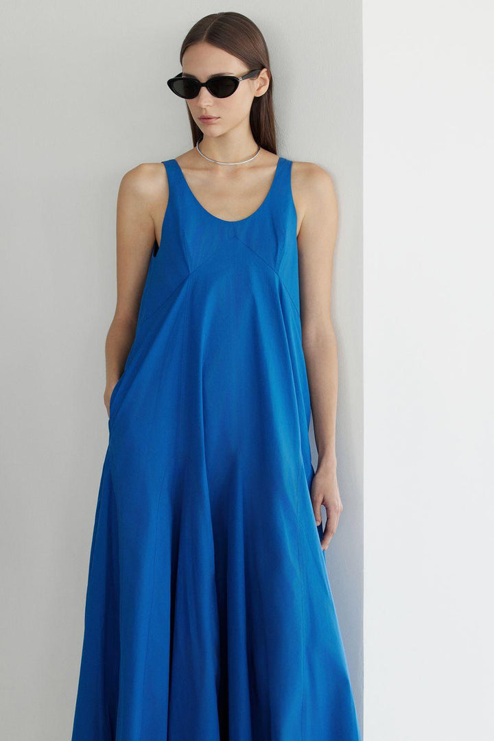 Sloane Tent Scoop Neck Cotton Ankle Length Dress - MEAN BLVD