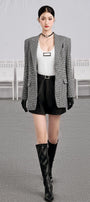 Snow Man Straight Peak Lapel Cotton Blazer - MEAN BLVD