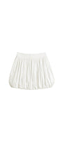 Snowdrop Bubble Gathered Organic Cotton Mini Skirt - MEAN BLVD