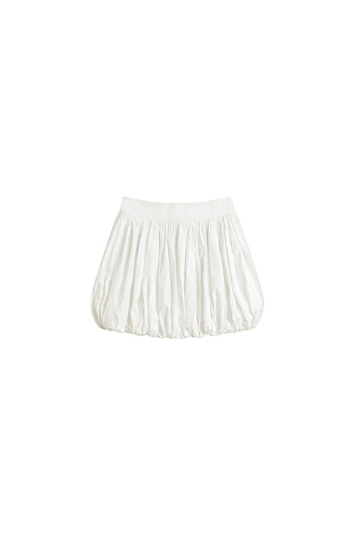 Snowdrop Bubble Gathered Organic Cotton Mini Skirt - MEAN BLVD