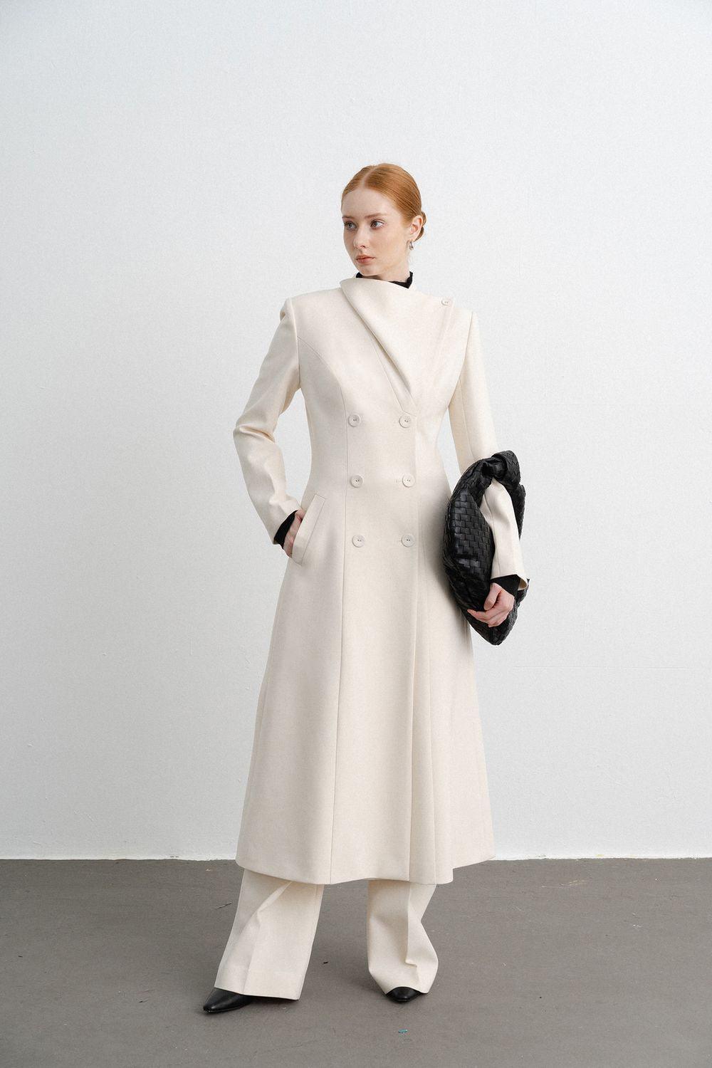 Sofia Straight Double Breasted Polycotton Trench Coat - MEAN BLVD