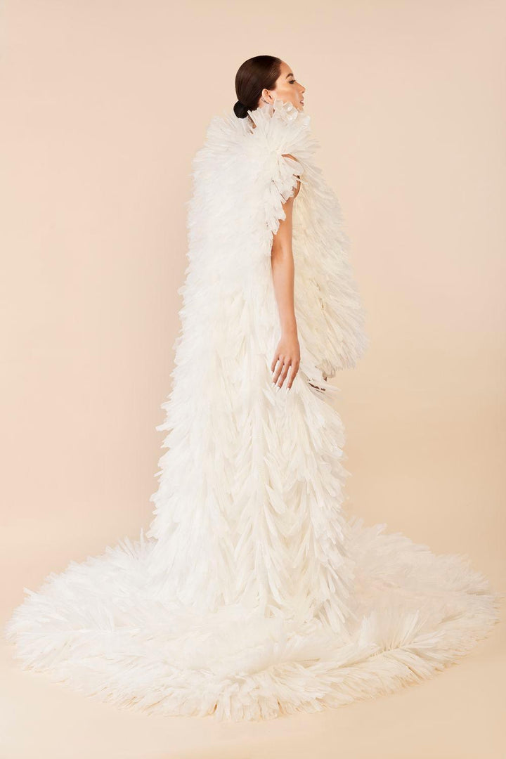 Sofia Trapezoid Mullet Raffia High-low Dress - MEAN BLVD
