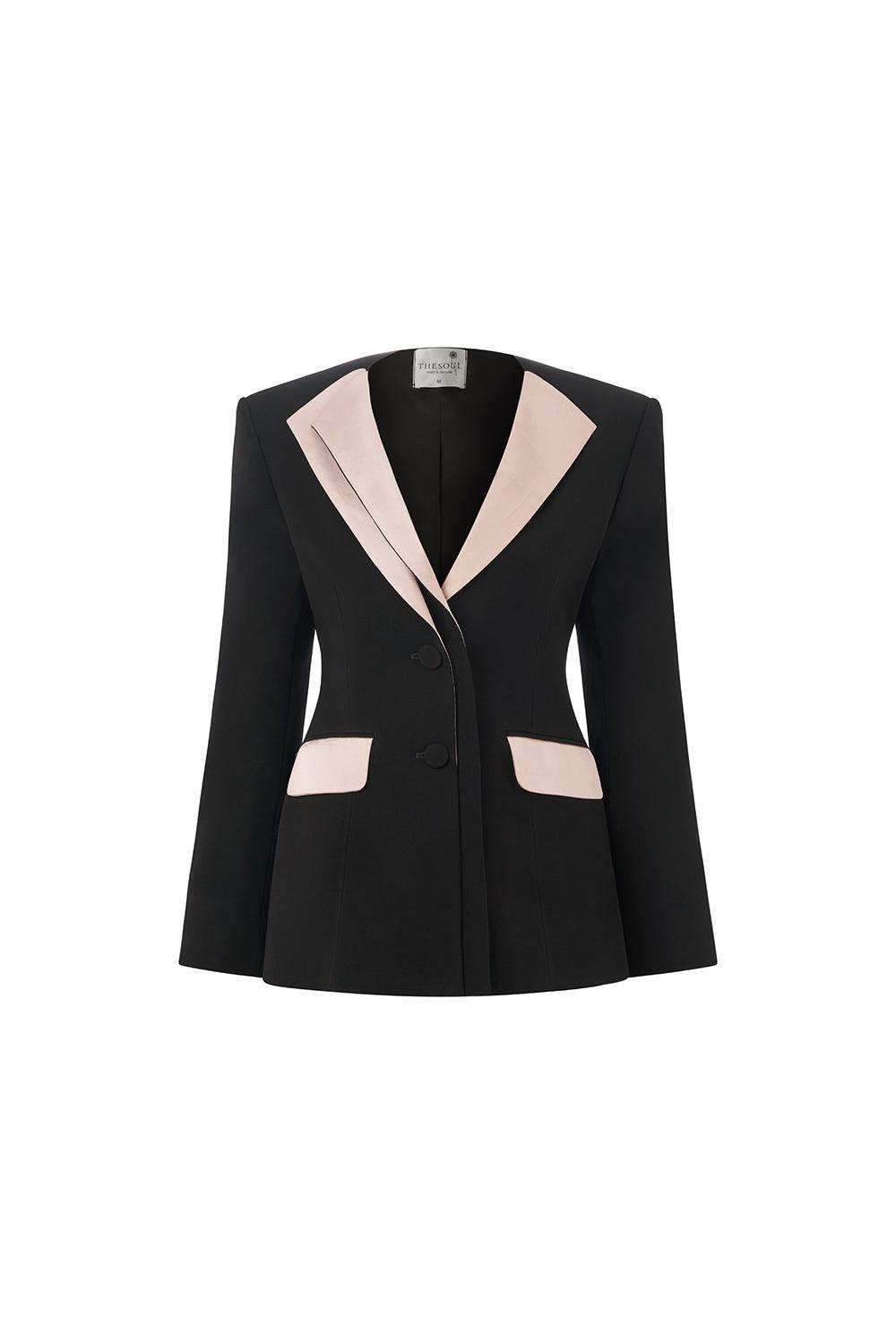 Sol A-line Long Sleeved Poly Silk Blazer - MEAN BLVD