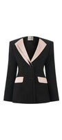 Sol A-line Long Sleeved Poly Silk Blazer - MEAN BLVD