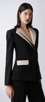 Sol A-line Long Sleeved Poly Silk Blazer - MEAN BLVD