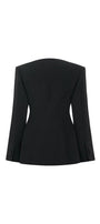 Sol A-line Long Sleeved Poly Silk Blazer - MEAN BLVD