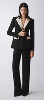 Sol A-line Long Sleeved Poly Silk Blazer - MEAN BLVD