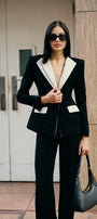 Sol A-line Long Sleeved Poly Silk Blazer - MEAN BLVD