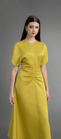 Sola A-line Round Neck Modal Midi Dress - MEAN BLVD