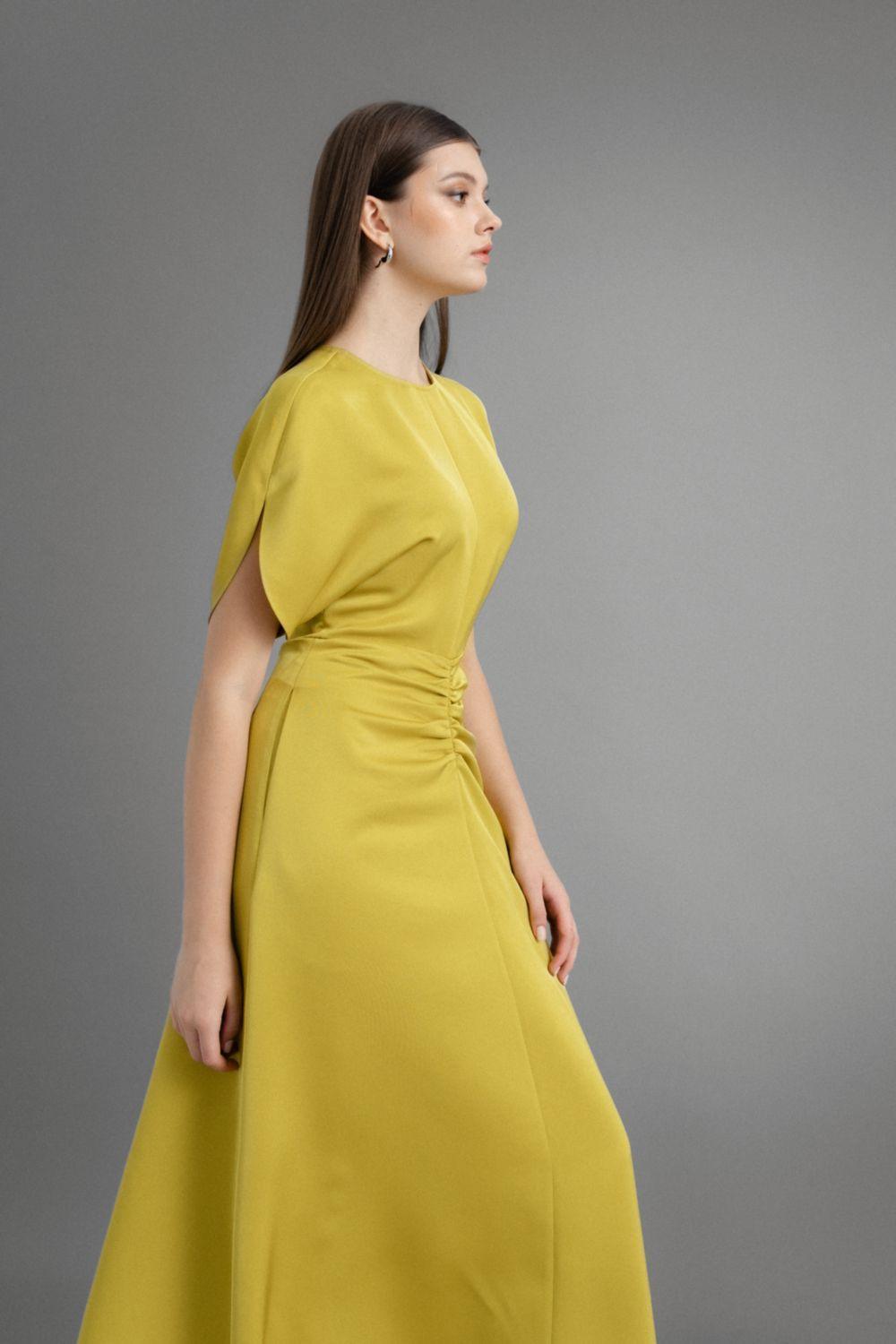 Sola A-line Round Neck Modal Midi Dress - MEAN BLVD